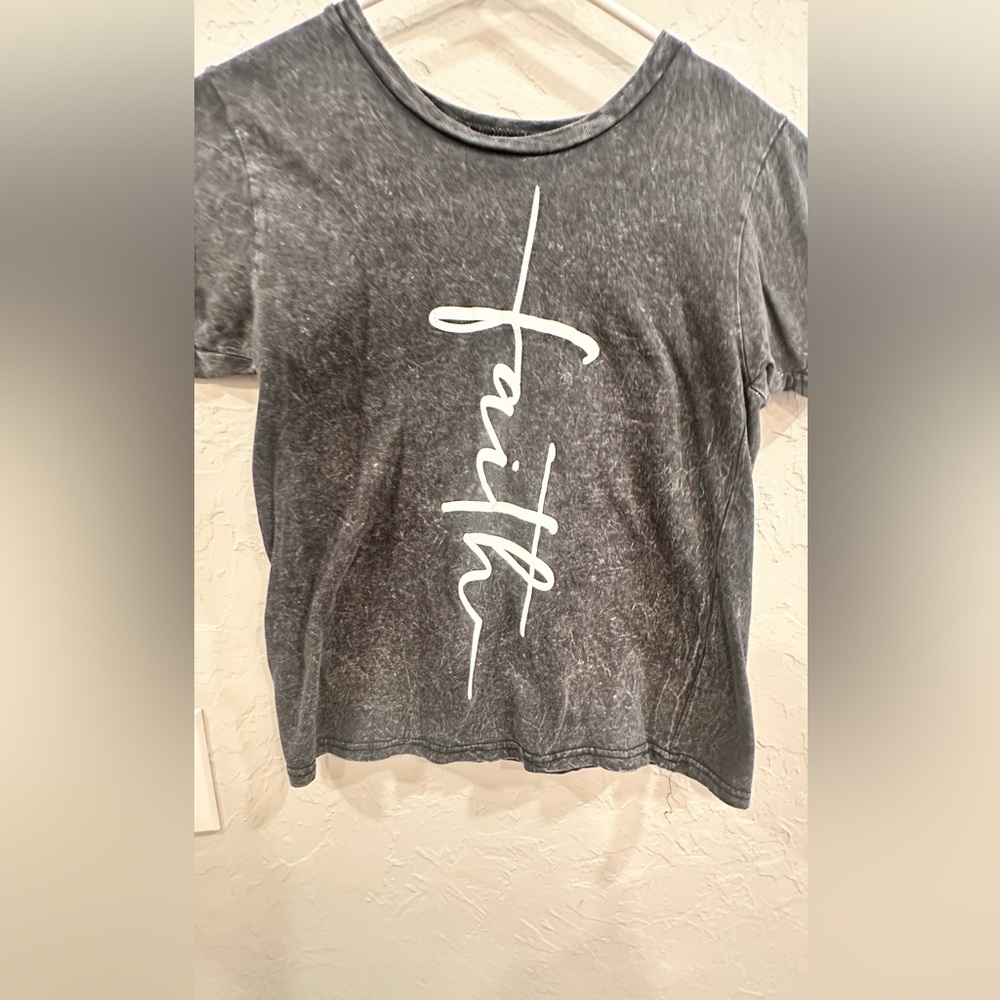 Grey “Faith” Shirt